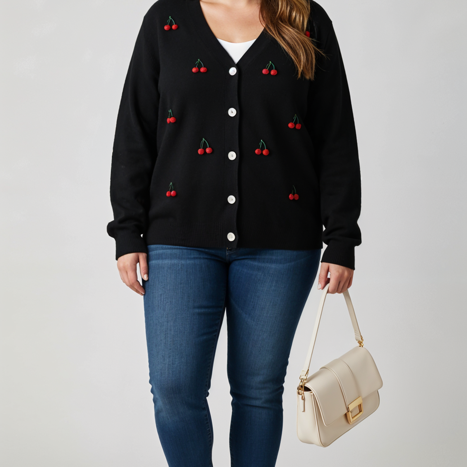 Cherry Charm Knit Cardigan