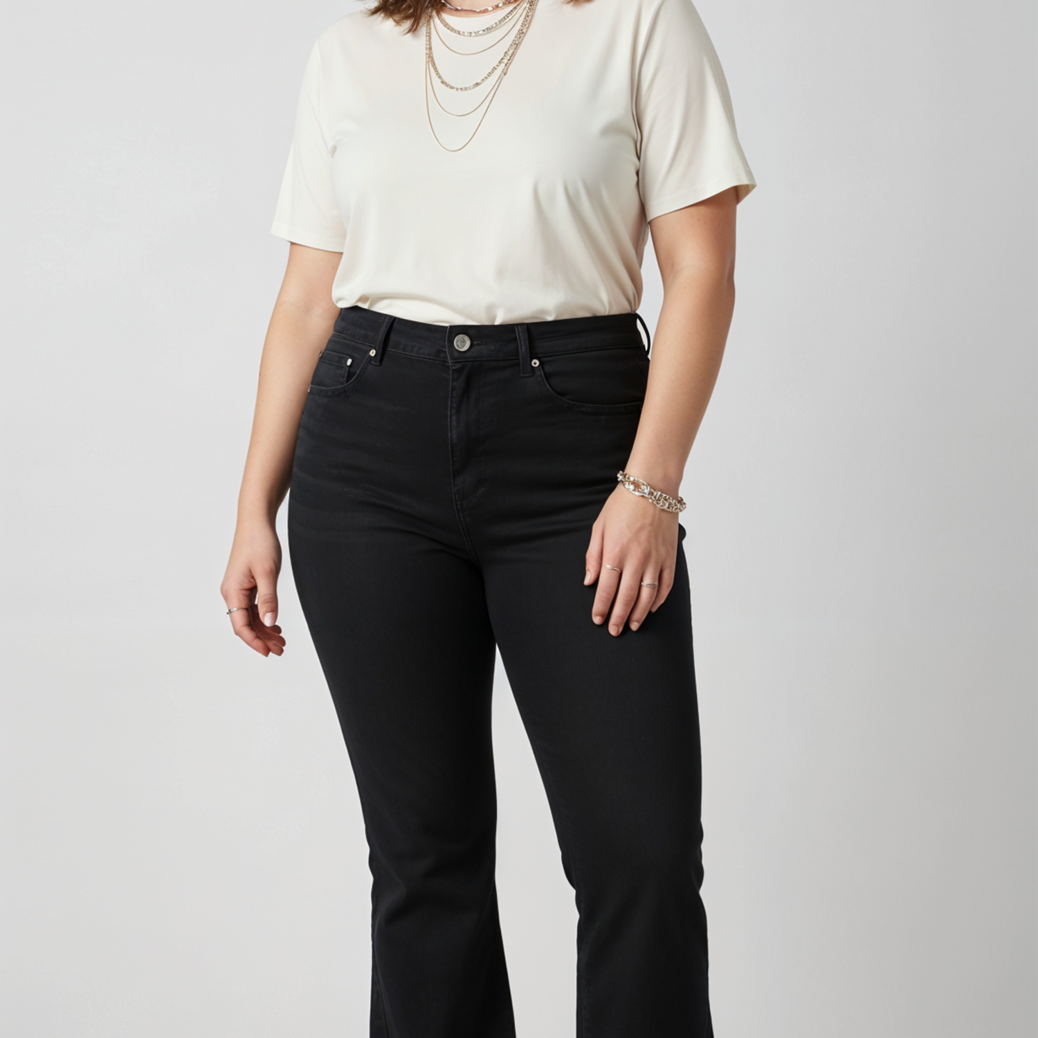 High Stretch Flare Jeans