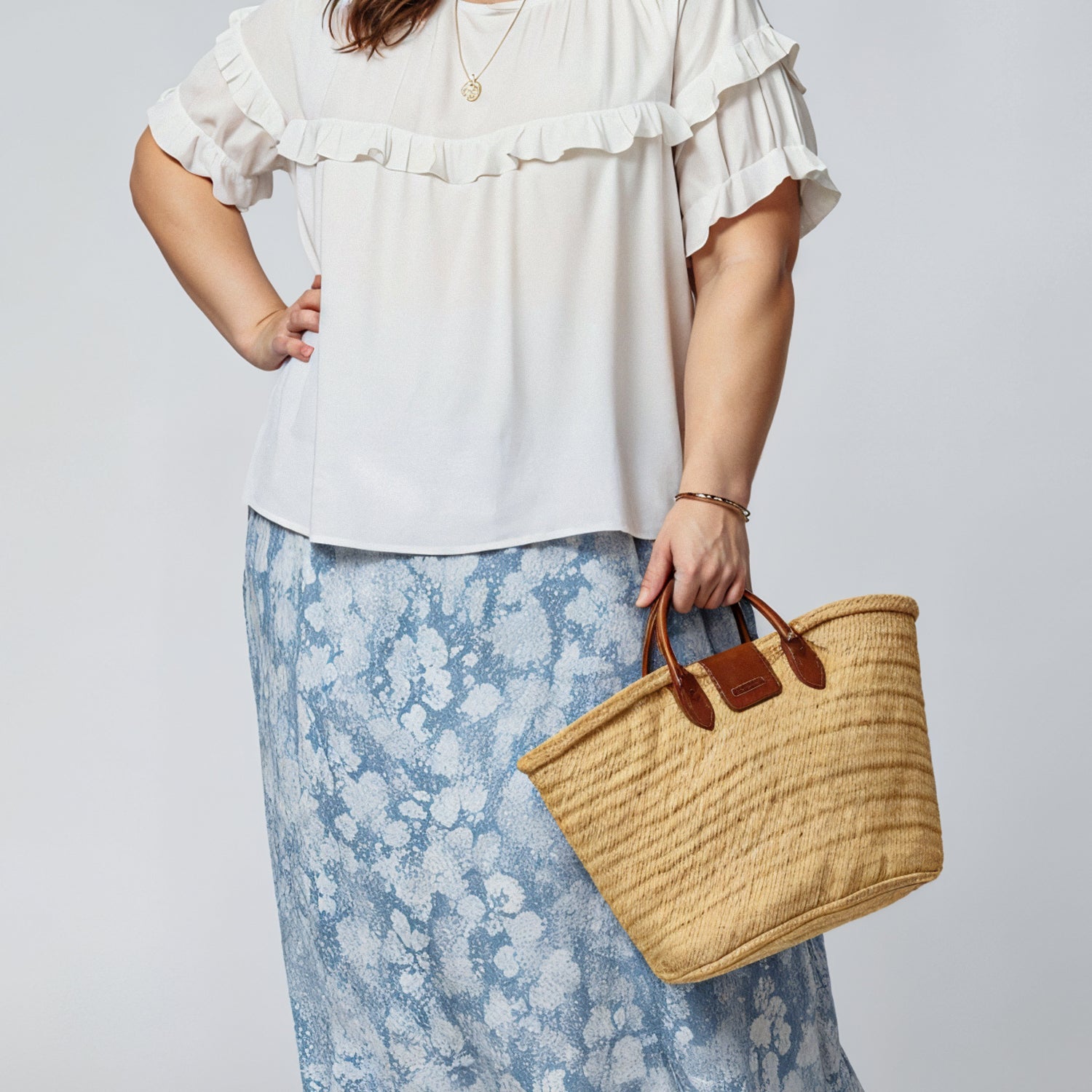 Soft Ruffle Cotton T-Shirt