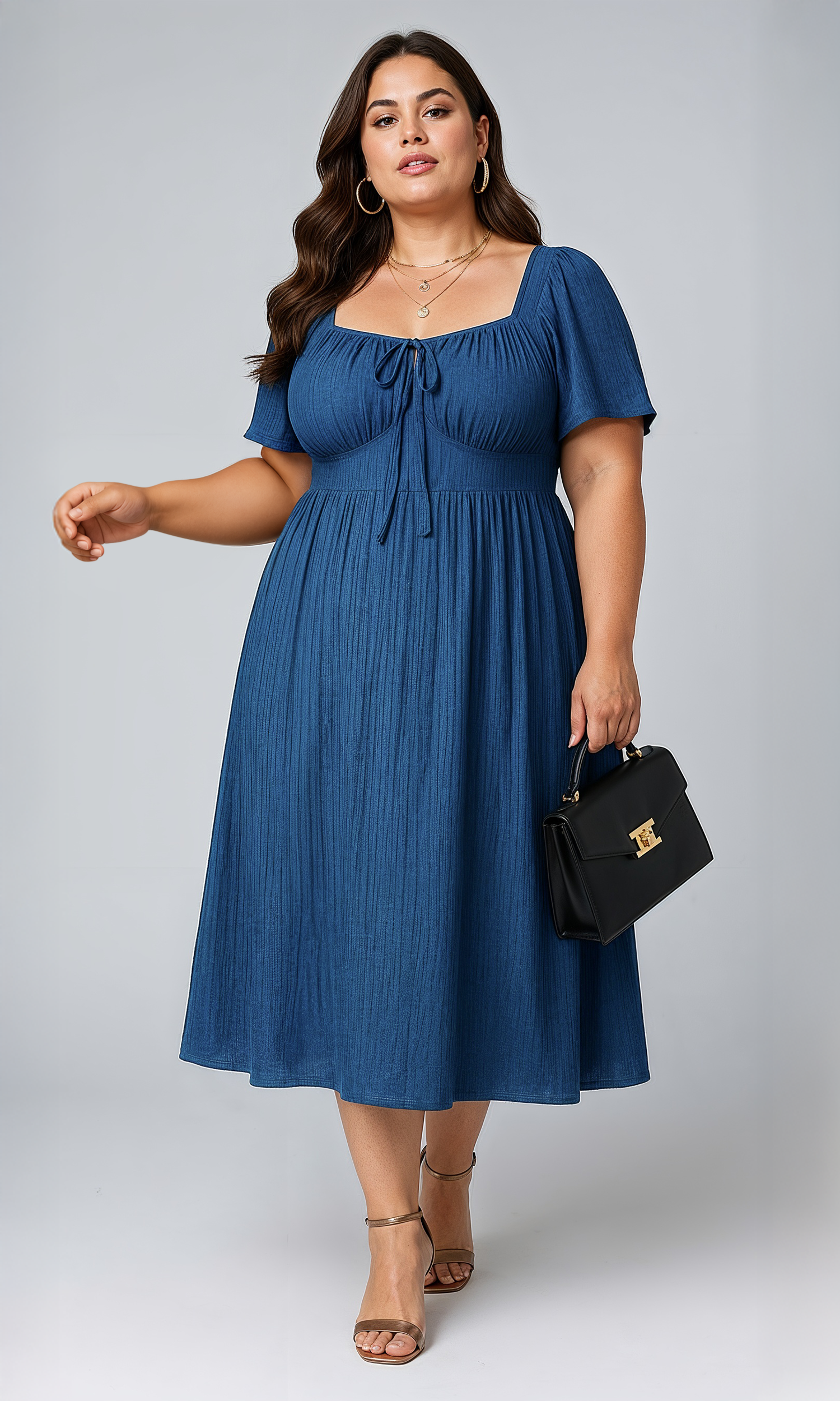 Siena Midi Dress with Pockets