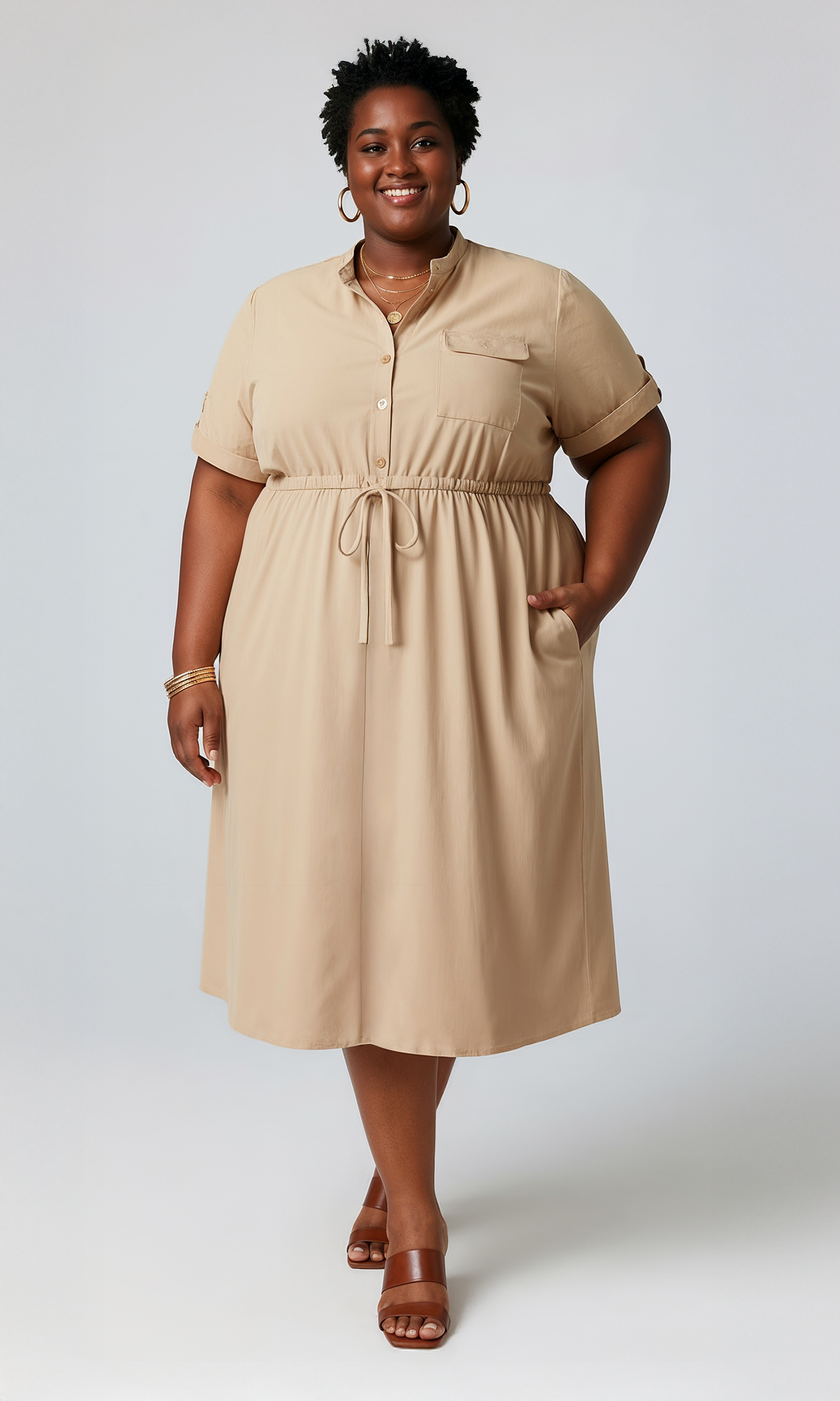 Isla Utility Midi Dress